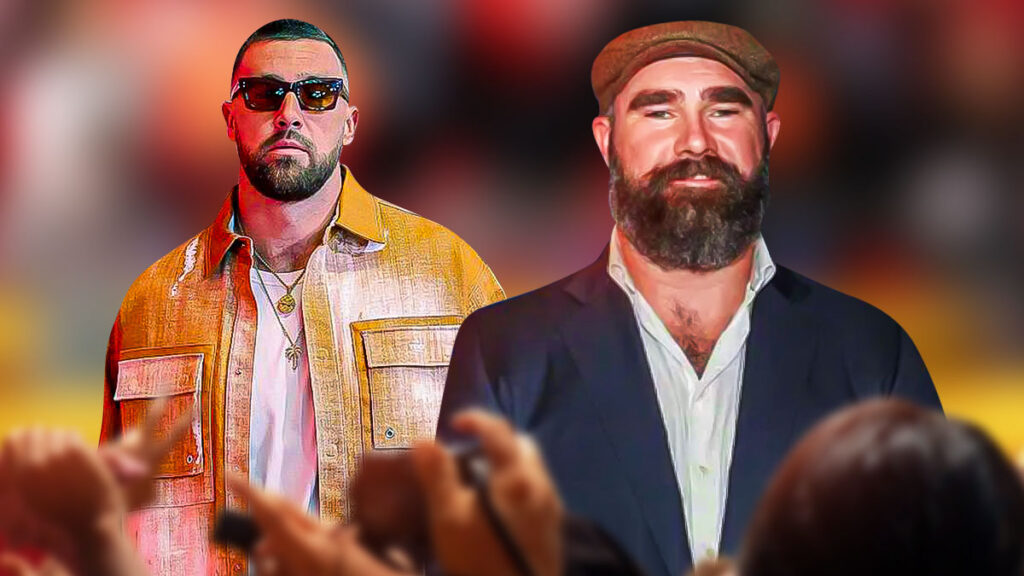 Philadelphia Eagles’ Jason Kelce Mocks Kansas City Chiefs’ Travis Kelce’s Vibrant Orange Outfit on Monday Night Football