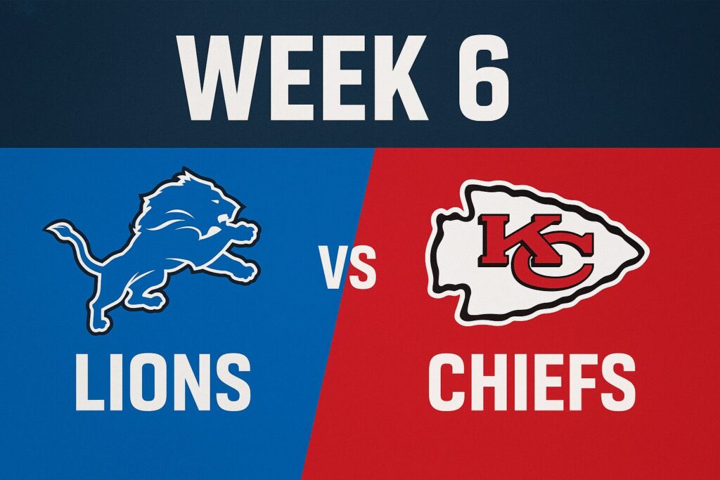 NFL Week 6 Schedule Preview